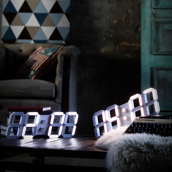 국산 루나리스 LED 벽시계 38cm 듀얼컬러 / 화이트 블랙
